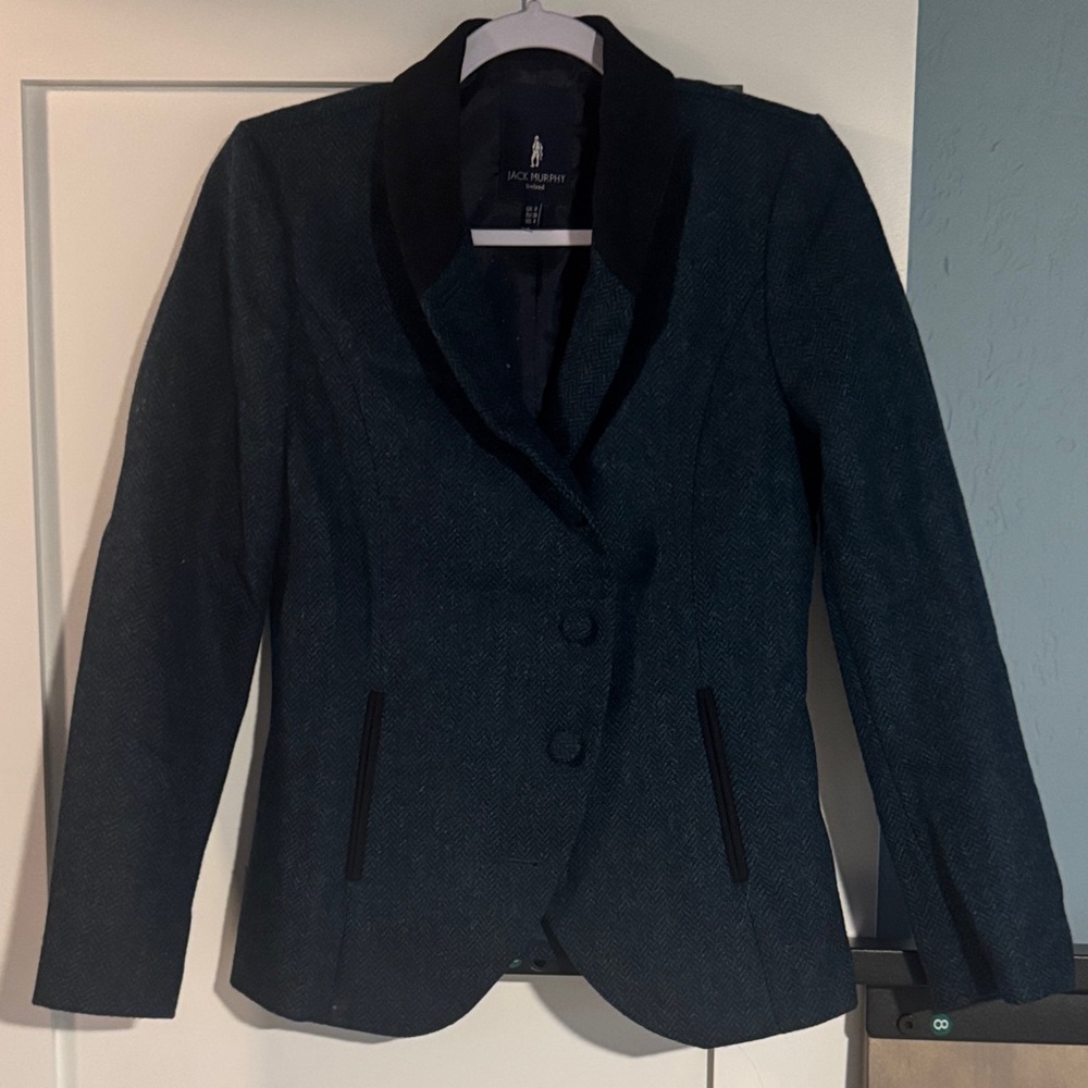Donegal Tweed Women's Deep Teal Blazer